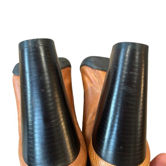 Cole‎ Haan Nike G Series Technical Soles Ankle Boot Size 9.5 Leather Brown - Picture 10 of 13